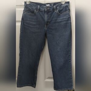 Lee Regular Fit Mid Rise Capri Jeans